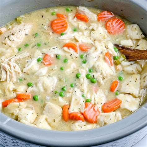easy crockpot chicken and dumplings with canned biscuits food folks