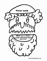 Peter Sunday School Acts Cornelius Coloring Pages Kids Printable Crafts sketch template