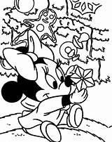 Minnie Coloring Mouse Christmas Baby Pages Print Getcolorings Clipart Printable Color Celebration Decorating Clipartmag sketch template