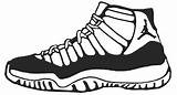 Jumpman Jordans Clipartmag Sneakers sketch template
