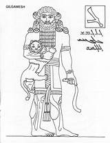 Gilgamesh Mesopotamia Colorare Disegni Epopeya Grade Civilizations Hammurabi Piramidi Blogodisea Myths Persian Babilonesi Antica Bambini Babylon Egiziane sketch template