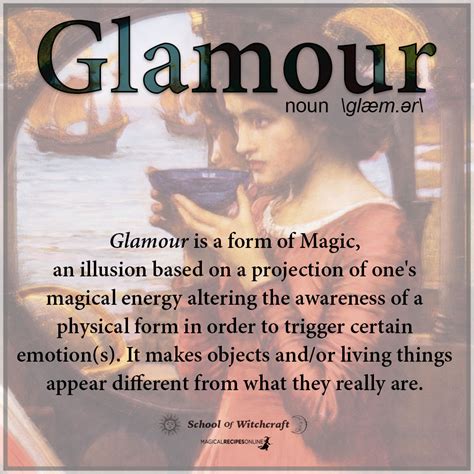 glamour magic definition   magical recipes