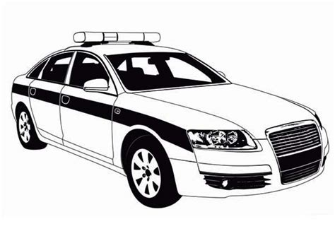 police car coloring worksheet coloring pages
