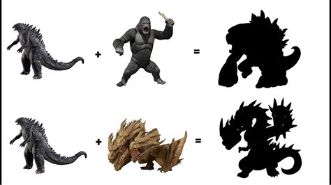 Kaiju Fusion 1 Godzilla King Kong Godzilla Ghidorah