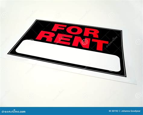 rent sign stock photo image  buiness landholdings