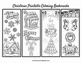 Bookmarks Christmas Color Coloring Printable Bookmark Kids Print Template Pages Holiday Crafts Printables Choose Board Preschool Myculturedpalate sketch template