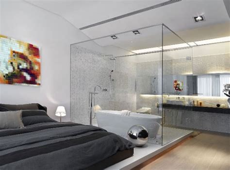 modern bedrooms  bathtubs  showers