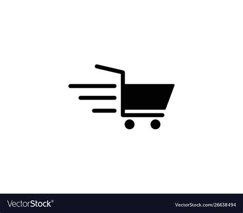 cart shop logo royalty  vector image vectorstock