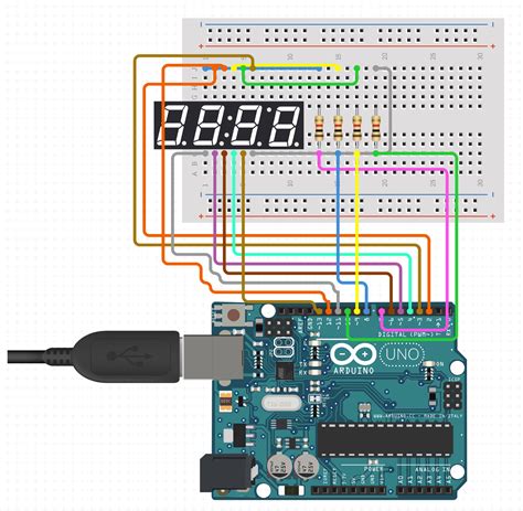 interfacing   digit  segment display arduino project hub