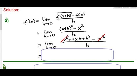 lesson  part  examples  finding  derivative  limit def youtube