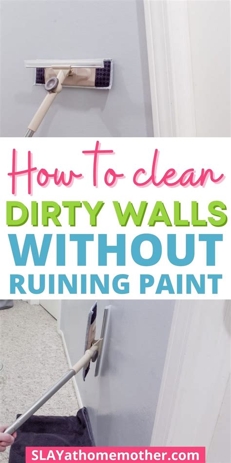 clean walls  removing  discoloring paint cleaning