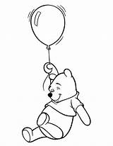 Pooh Winnie Balloon Drawing Pages Coloring Line Holding Colouring Drawings Google Bear Balloons Disney Flying Outline Search Clipart Baby Ballon sketch template