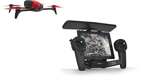 parrot pack drone quadricoptere bebop  skycontroller rougenoir offres reconditionnees