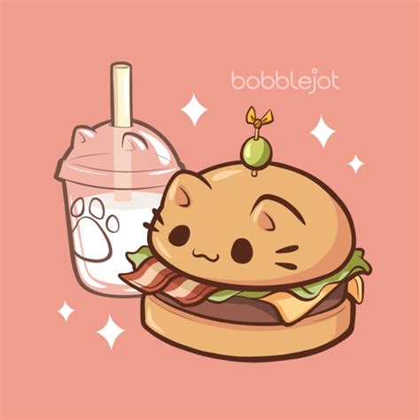 cat themed burger     happy meal   cute animal