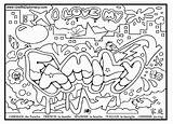 Coloring Pages Bubble Names Letters Printable Color Getcolorings Print sketch template