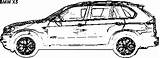 Bmw X5 Dimensions Coloring sketch template
