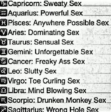 horoscope sex signs black ametuer sex