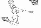 Coloring Pages Dunk Nba Slam Getdrawings sketch template