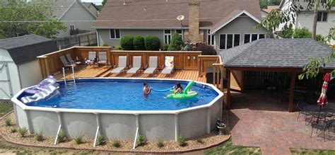 ground pool deck landscaping ideas backyard pool