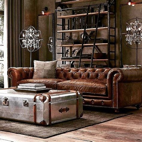classy industrial rustic living room design youve
