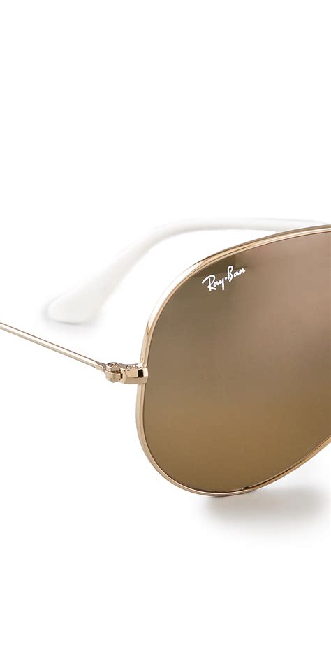 Lyst Ray Ban Oversized Original Aviator Sunglasses In Brown