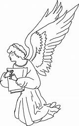 Angel Coloring Pages Kneeling Printable Praying Guardian Color Anime Drawing Boy Angels Colouring Cute Drawings Christmas Sheet Characters Getdrawings Coloringme sketch template
