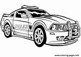 Police Coloring Car Charger Pages Dodge Printable Hot Color Print sketch template