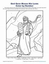Commandments Ten Moses Catholic Stories Crafts Sundayschoolzone sketch template