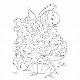 Coral Fish Surfnetkids Coloring sketch template