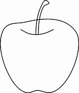 Apple Outline Clipart Drawing Clip Printable Cliparts Clipartmag Clker Clipartbest Large sketch template