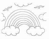Coloring Pages Rainbow Clouds Color Rainbows Rainy Season Printable Clipart Kids Getdrawings Library Clip Popular Coloringhome Comments sketch template