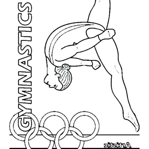 gymnastics coloring pages  print  getdrawings