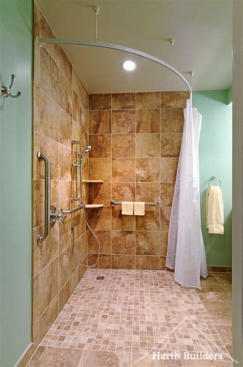 Great Example Of A Roll In Shower Ada Design