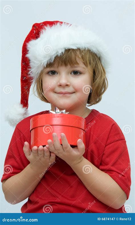 christmas kids stock image image  adorable present