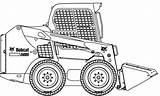 Skid Bobcat Steer Loader Coloring Pages Clip Clipart Sketch Cliparts Library Clipground Good Visit Sheets Cc sketch template