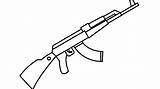 Ak Drawing Draw Gun 47 Drawings Easily Paintingvalley sketch template