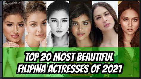 top 20 most beautiful filipina actresses in 2021 youtube