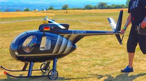 big rc hughes  scale model electric helicopter