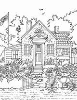 Coloring Little Towns Adult Book Pages Colouring Printable Sweet Sheets Choose Board House sketch template