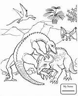 Coloring Pages Pteranodon Getcolorings Boho sketch template