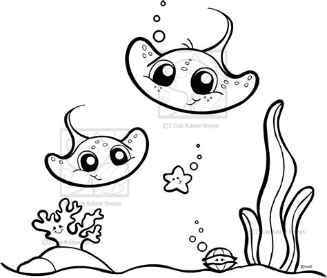 cute stingray coloring pages coloring page