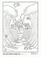 Moses Parting Mozes Rode Printable Zee Jesus Moises Bijbelse Bibel Moisés Ausmalbilder Een Colouring Vermelho Geschichten Ec0 Sobre Exodus Biblische sketch template