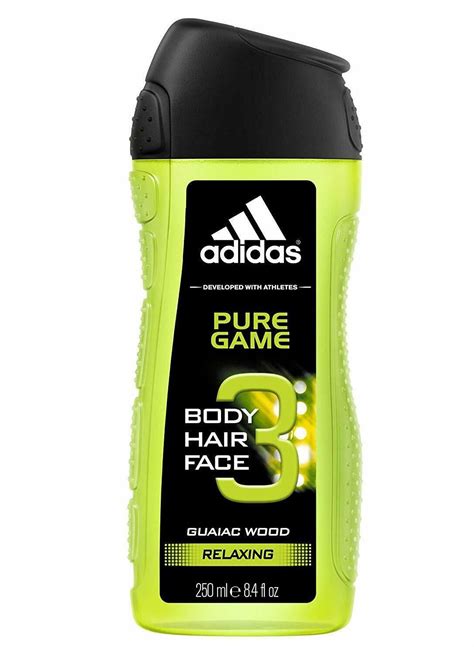 adidas shower gel men pure game  body hair face  ml