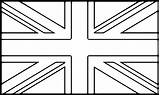 Coloring Flags Pages National Flag Printable England Template Wecoloringpage Union Jack Kingdom United Britain Great Color Sheets American Bunting Kids sketch template