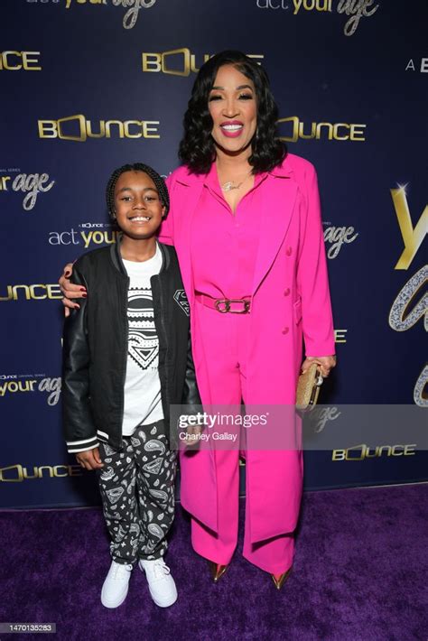 Kym Whitley And Son Joshua Whitley Attend Bounce Tv S Act Your Age