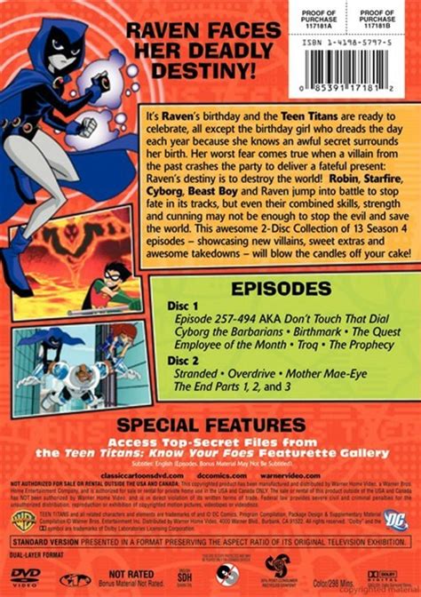 Teen Titans The Complete Fourth Season Dvd 2005 Dvd Empire