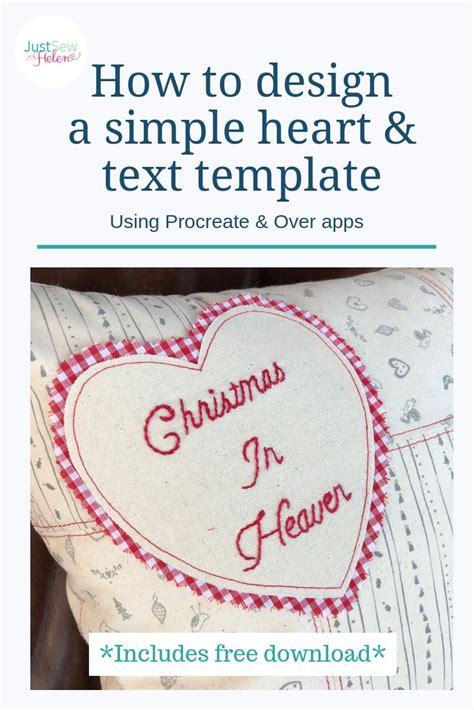 design  simple heart text template