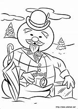 Rudolph Reindeer Nosed Misfit Colorir Abominable Rudolf Ausmalbilder Kolorowanki Coloriage Misfits Naso Nariz Reno Roten Nase Vermelho Rena Druku Plantillas sketch template