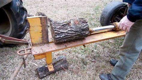 build  homemade log splitter youtube