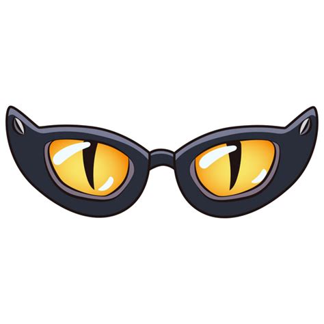 funny glasses with cat eyes sticker sticker mania